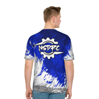 Blue pattern Loose Fit T-Shirt (Jersey Like) clean