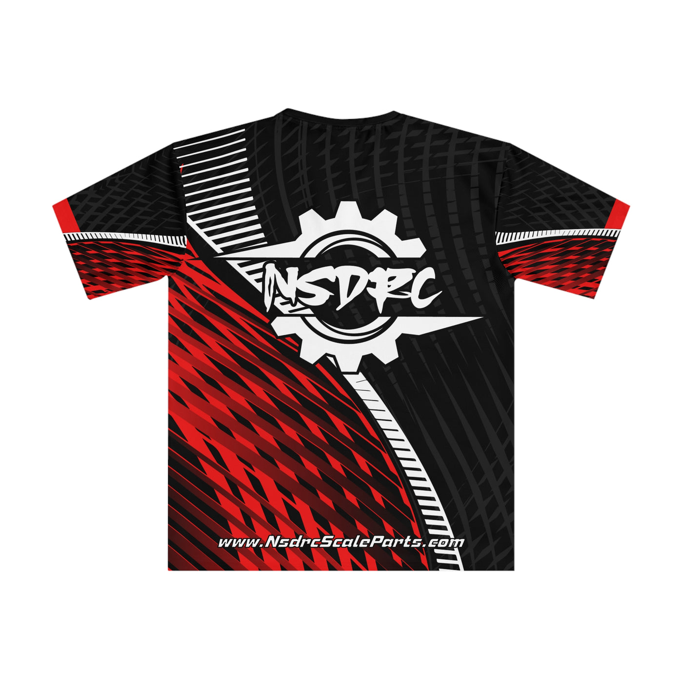 Red pattern Loose Fit T-Shirt (Jersey Like) clean