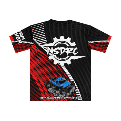 Red pattern Loose Fit T-Shirt (Jersey Like) Class 2