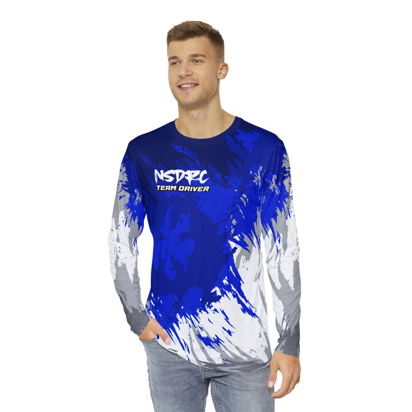 Blue pattern Long Sleeve Shirt 1/5 Losi