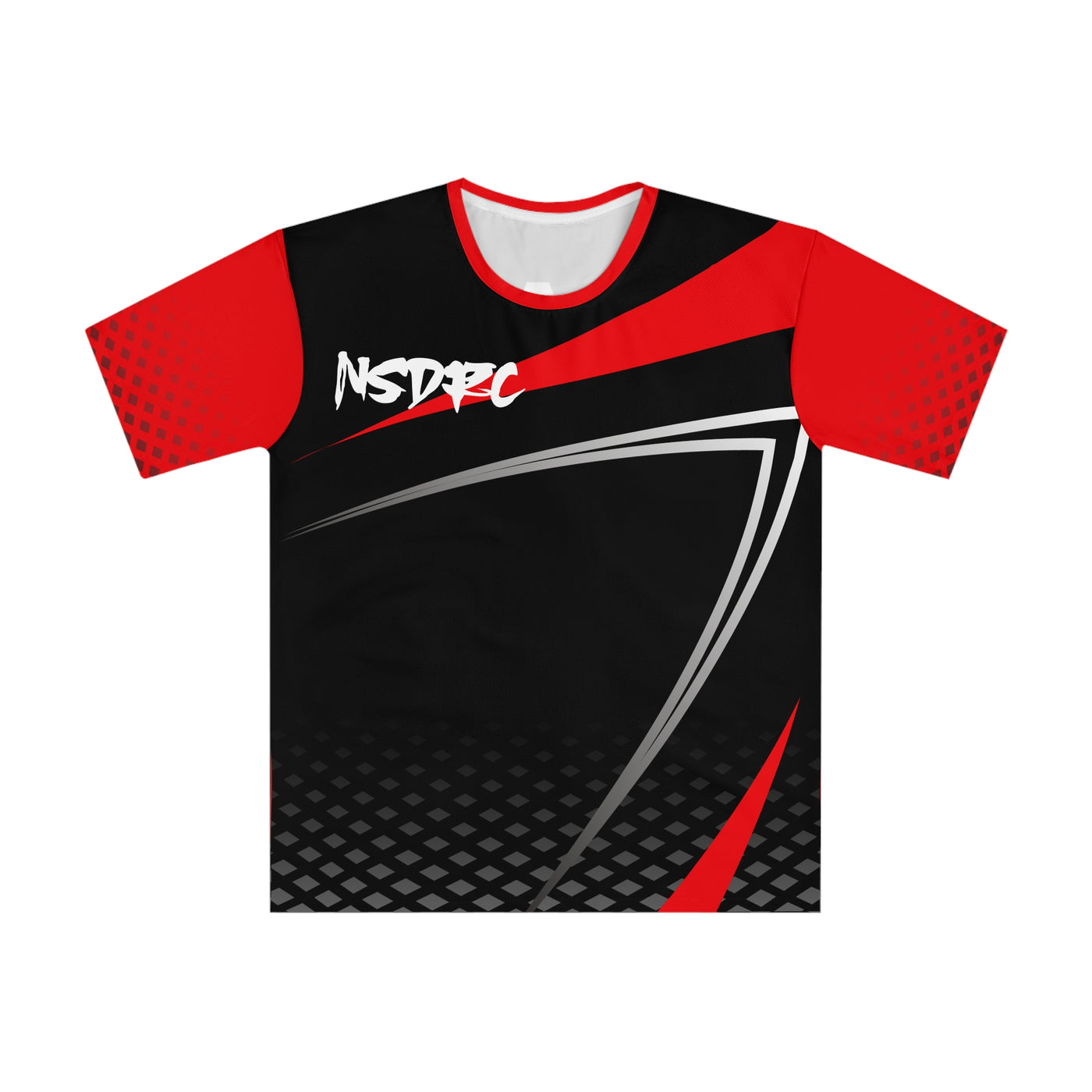 Red Black grey pattern Loose Fit T-Shirt (Jersey Like) 1/5 Losi