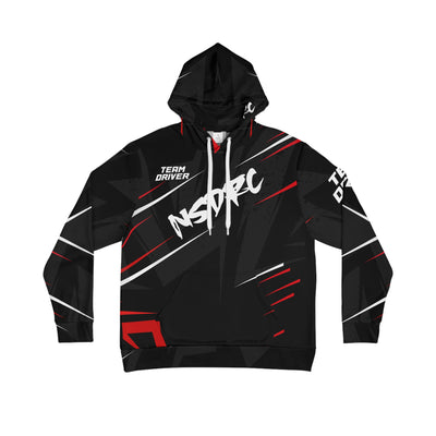 Men's Hoodie Black Grey Pattern NSDRC Logo