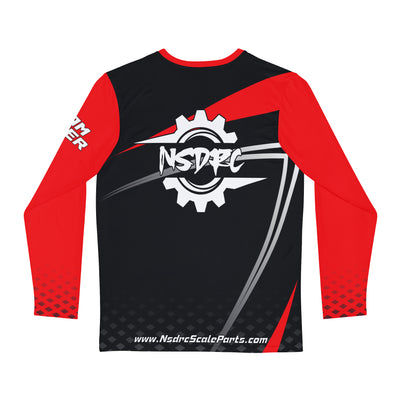 Red black grey pattern Long Sleeve Shirt clean