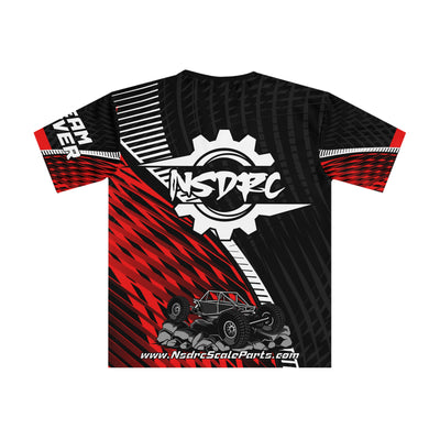 Red pattern Loose Fit T-Shirt (Jersey Like) Class 3