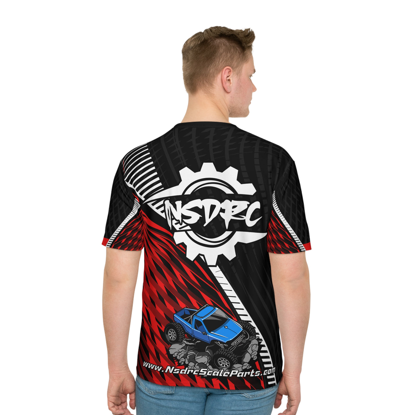 Red pattern Loose Fit T-Shirt (Jersey Like) Class 2