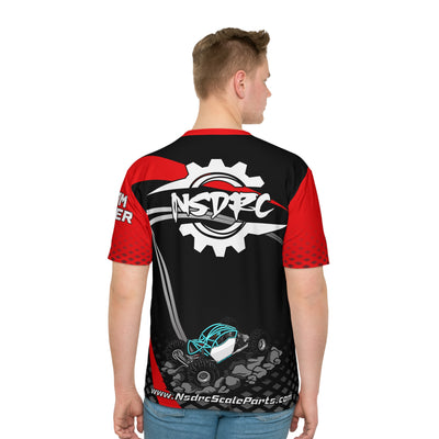 Red Black grey pattern Loose Fit T-Shirt (Jersey Like) Bouncer