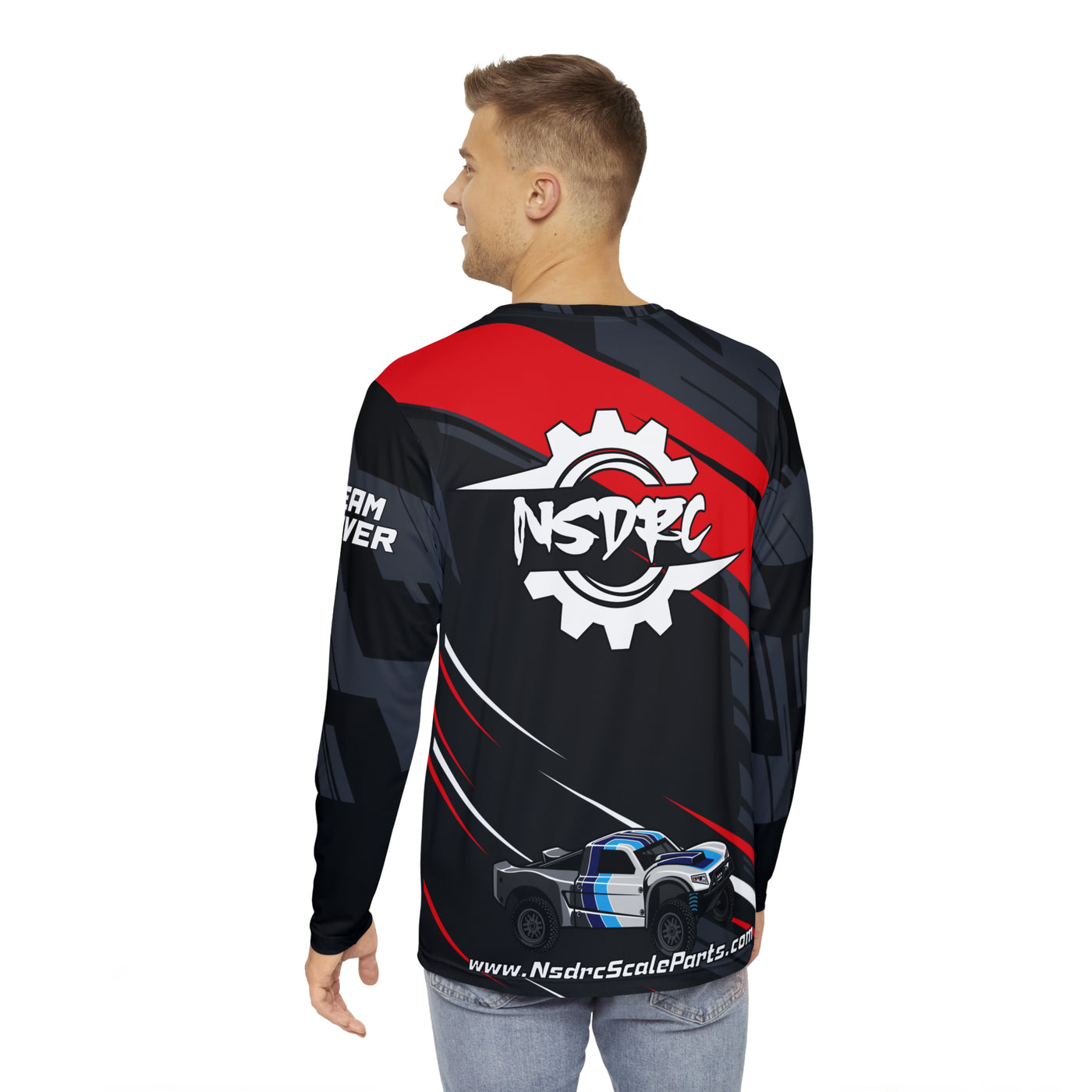 Red stripe pattern Long Sleeve Shirt 1/5 Losi