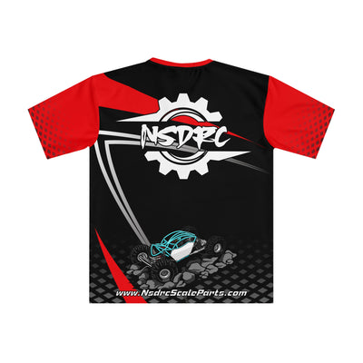 Red Black grey pattern Loose Fit T-Shirt (Jersey Like) Bouncer