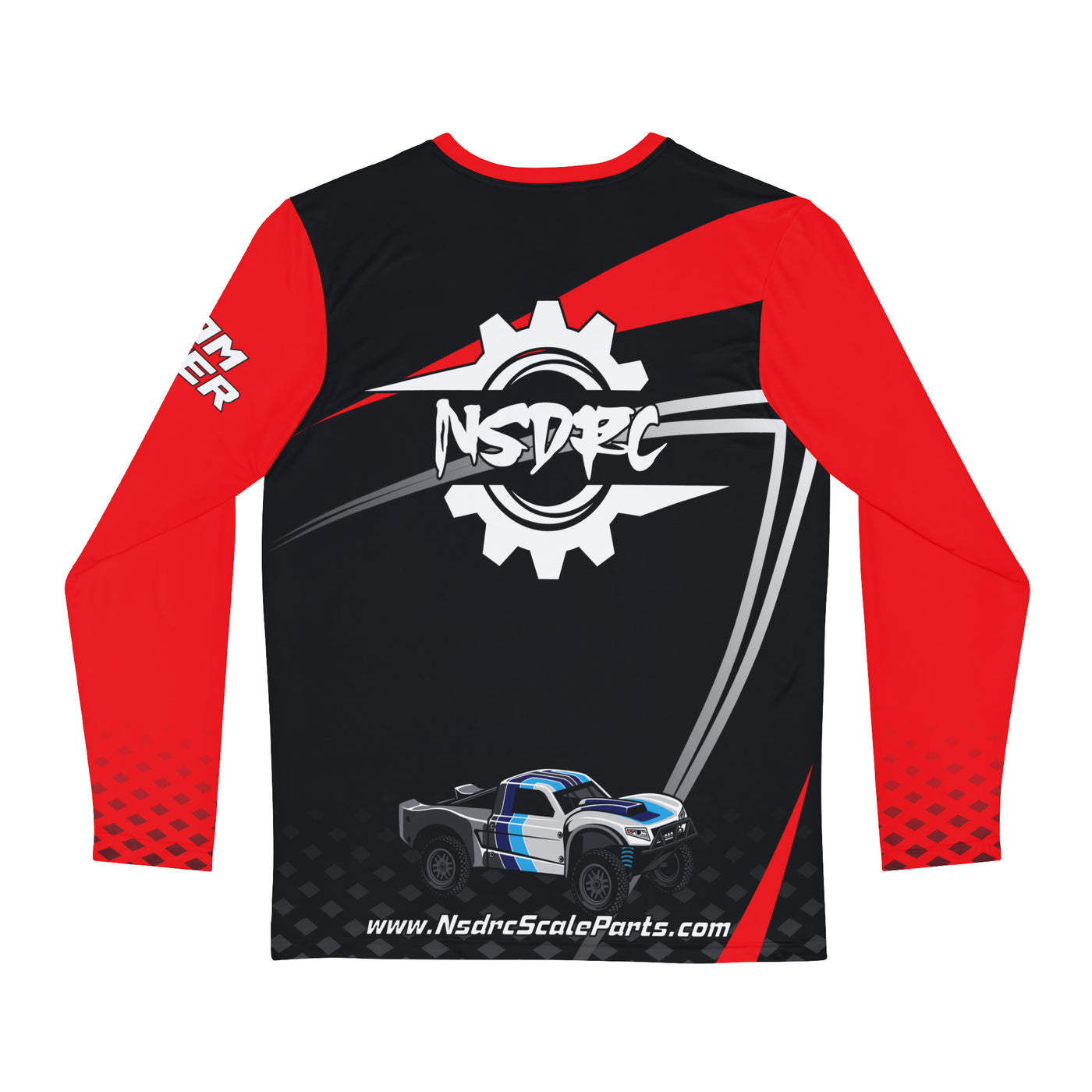 Red black grey pattern Long Sleeve Shirt 1/5 Losi