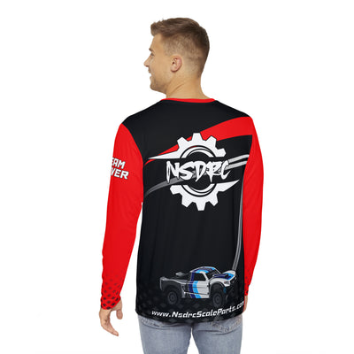 Red black grey pattern Long Sleeve Shirt 1/5 Losi