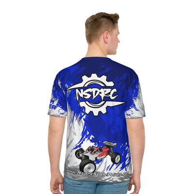 Blue pattern Loose Fit T-Shirt (Jersey Like) Buggy
