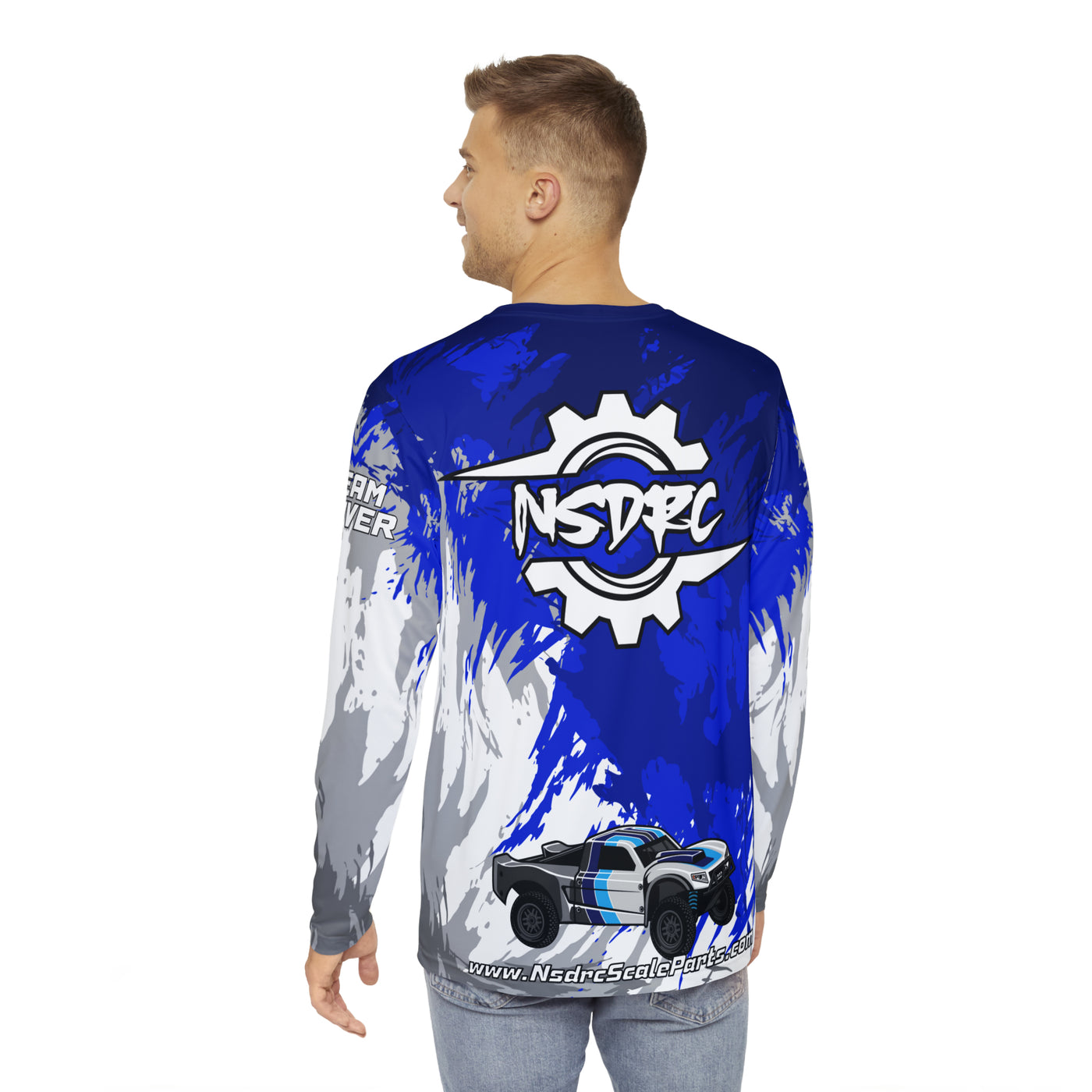 Blue pattern Long Sleeve Shirt 1/5 Losi