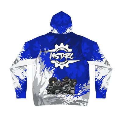 Blue Pattern Athletic Hoodie Moa