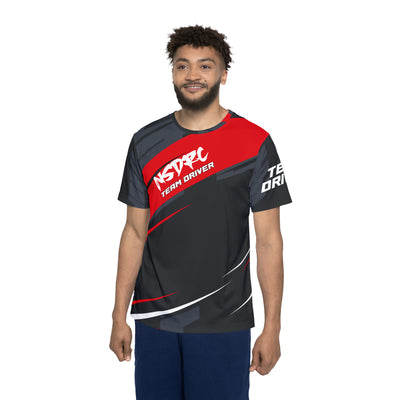 Men's Sports Jersey Red Stripe Moa
