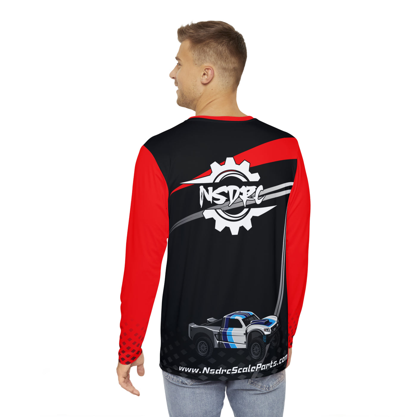 Red black grey pattern Long Sleeve Shirt 1/5 Losi