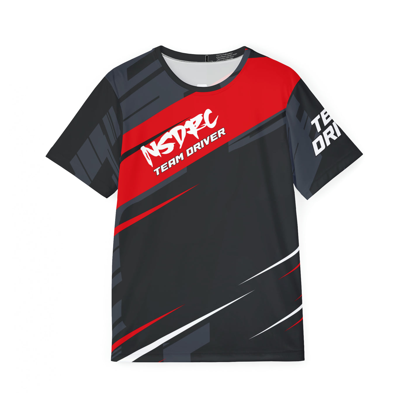 Men's Sports Jersey Red Stripe Moa