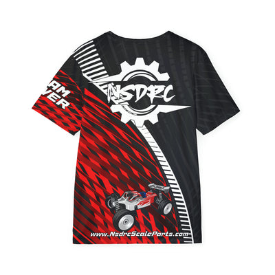 Men's Sports Jersey Red pattern Buggy