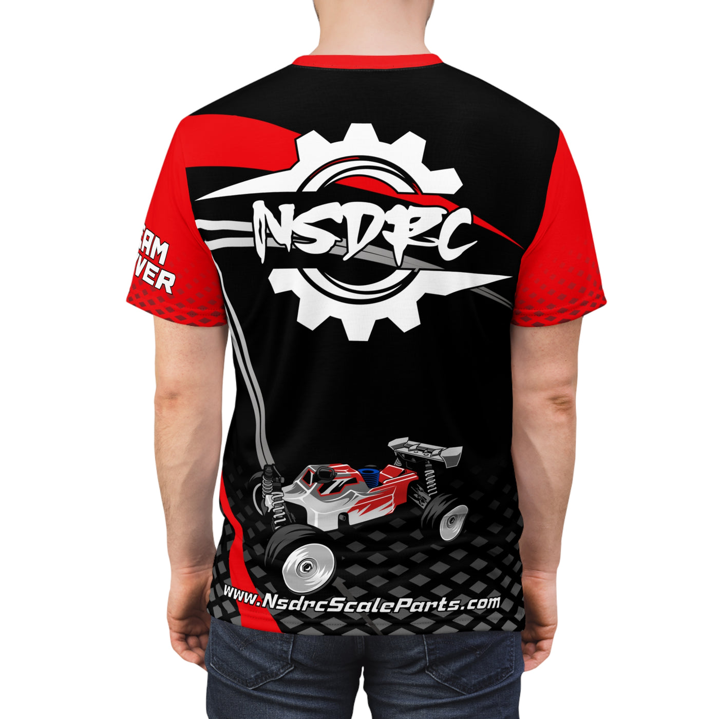 Red Black grey pattern T-Shirt Buggy TD