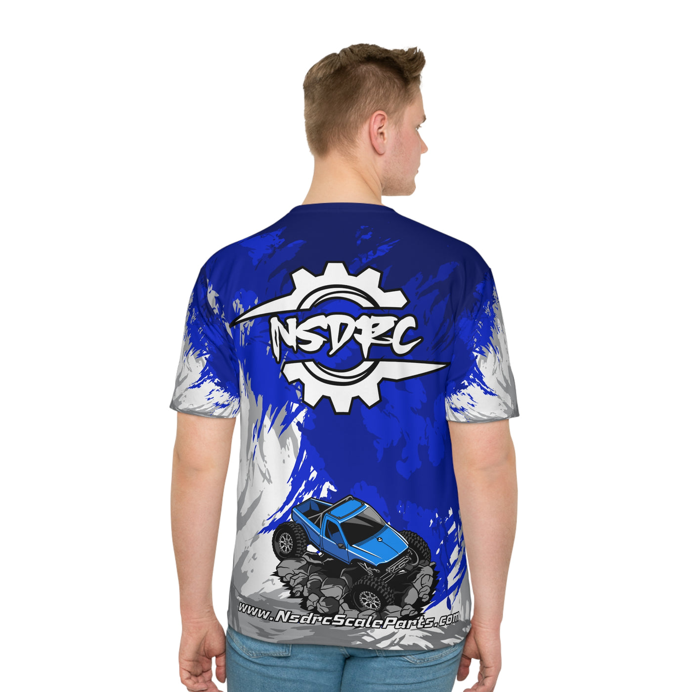 Blue pattern Loose Fit T-Shirt (Jersey Like) Class 2