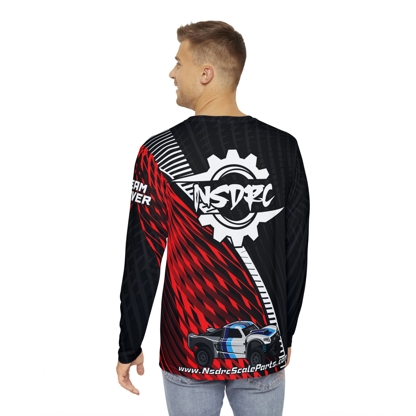 Red pattern Long Sleeve Shirt 1/5 Losi