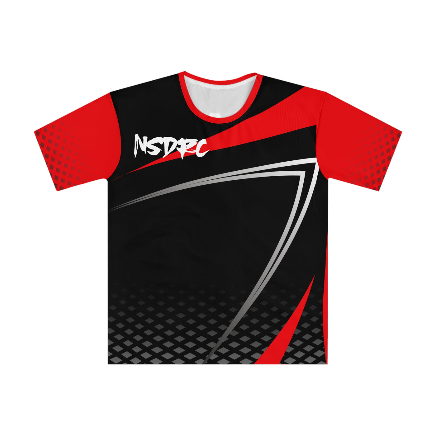 Red Black grey pattern Loose Fit T-Shirt (Jersey Like) Class 3
