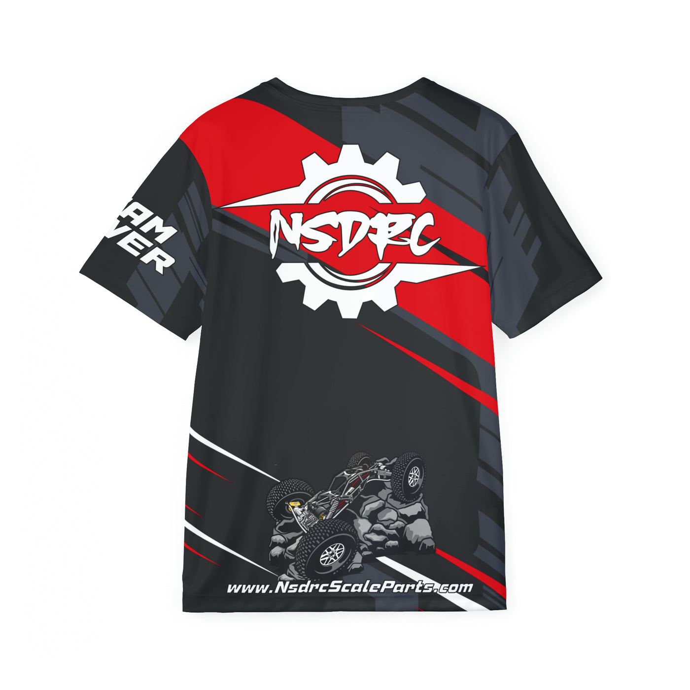 Men's Sports Jersey Red Stripe Moa