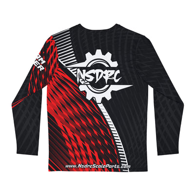 Red pattern Long Sleeve Shirt clean