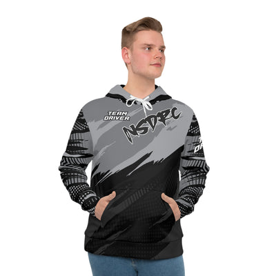 Men's Hoodie Black Pattern NSDRC Logo