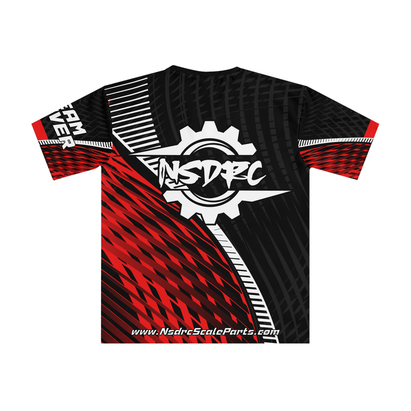 Red pattern Loose Fit T-Shirt (Jersey Like) clean