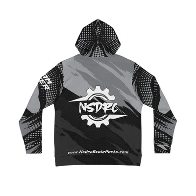 Men's Hoodie Black Pattern NSDRC Logo