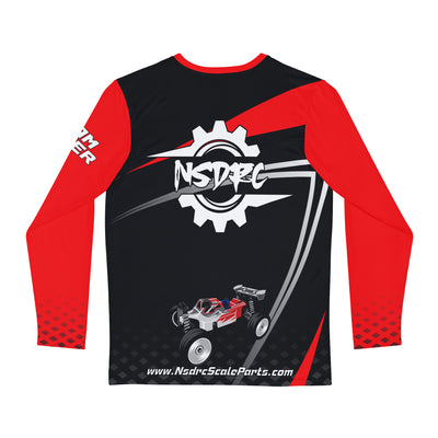 Red black grey pattern Long Sleeve Shirt Buggy