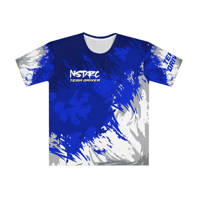 Blue pattern Loose Fit T-Shirt (Jersey Like) clean