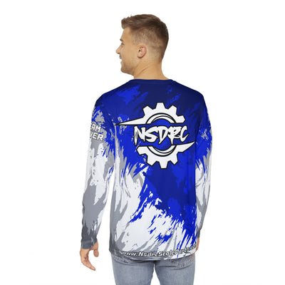 Blue pattern Long Sleeve Shirt clean