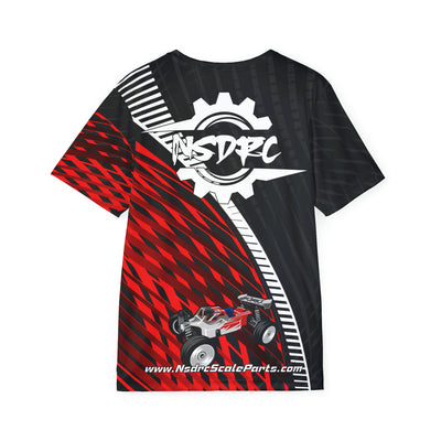 Men's Sports Jersey Red pattern Buggy