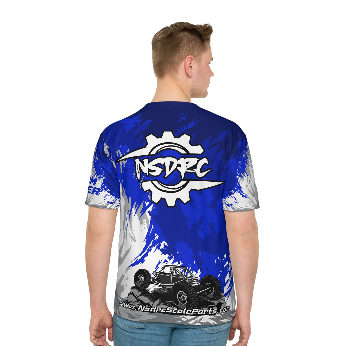 Blue pattern Loose Fit T-Shirt (Jersey Like) Class 3