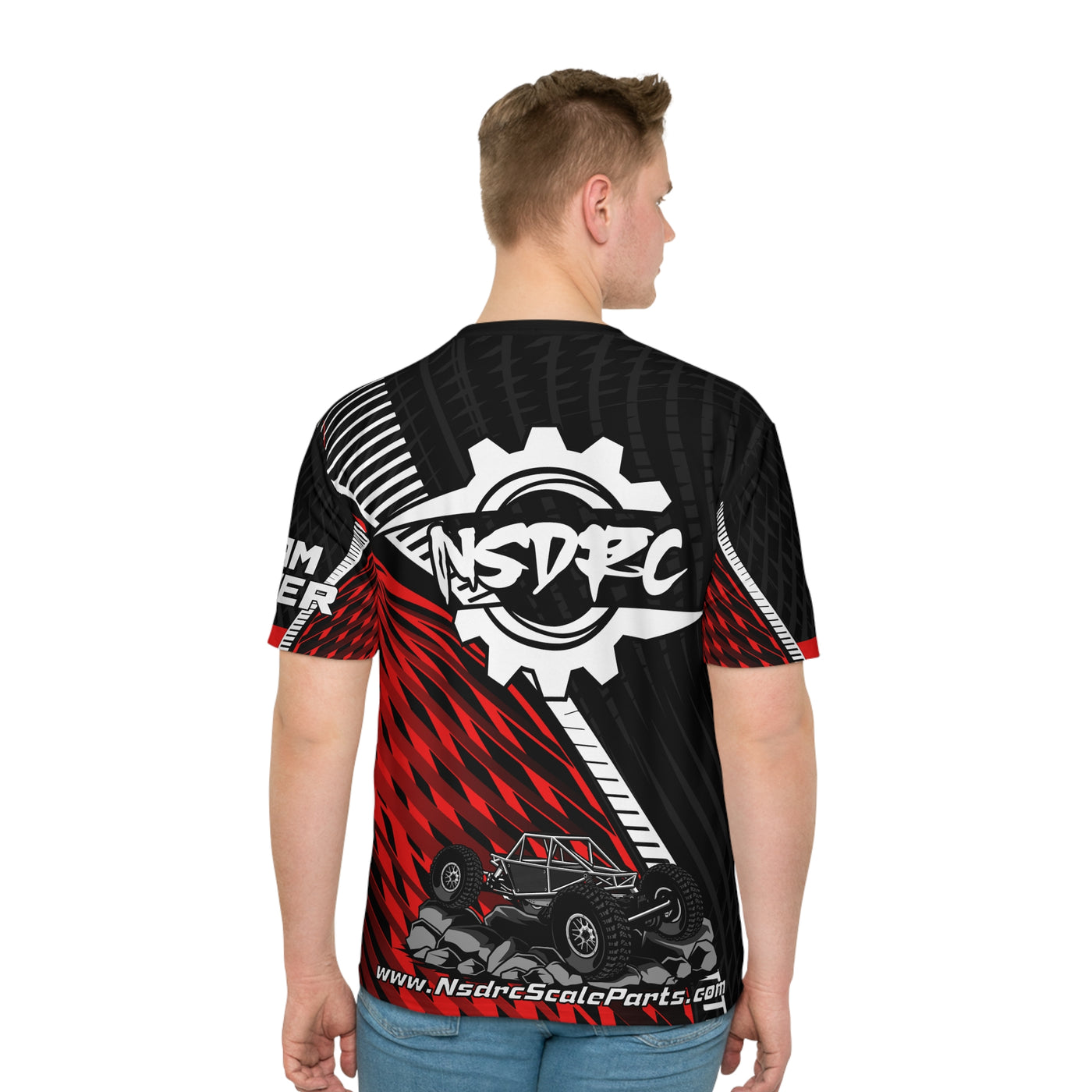 Red pattern Loose Fit T-Shirt (Jersey Like) Class 3