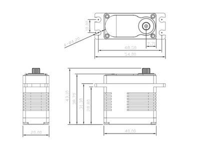 RS1.5X Extreme Torque Brushless Servo 16.8V