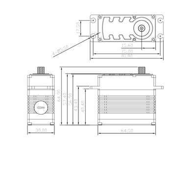 RS2000 Insane Torque 1/5 Scale Brushless Servo